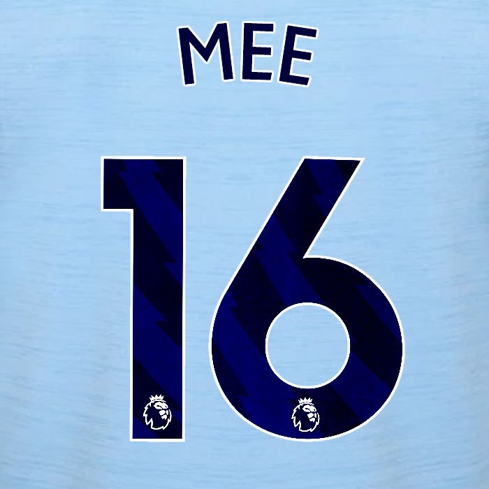 2023 2024 BRENTFORD MEE 16 OFFICIAL BLUE AWAY PLAYER SIZE NAMESET
