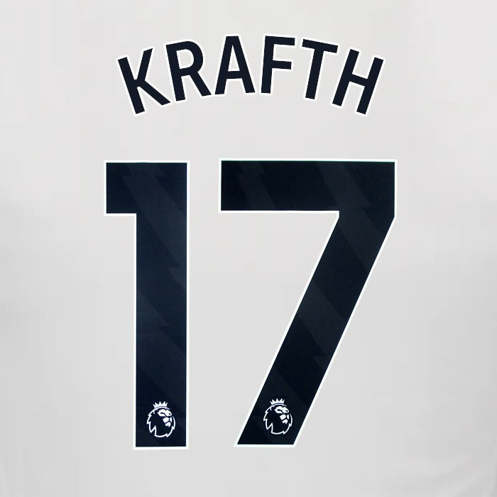2024 2025 NEWCASTLE KRAFTH 17 OFFICIAL BLACK HOME PLAYER SIZE NAME SET