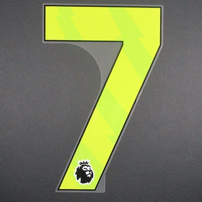 2023 2024 OFFICIAL AVERY DENNISON PREMIER LEAGUE PLAYER SIZE YELLOW NUMBER 7