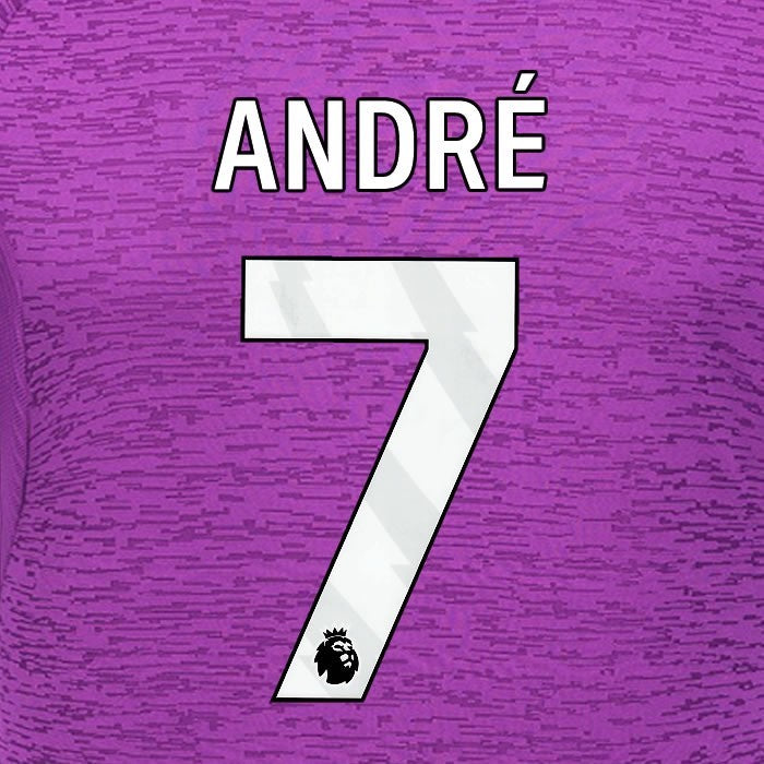 2024 2025 WOLVES 3RD WHITE ANDRE 7 OFFICIAL PLAYER SIZE NAMESET