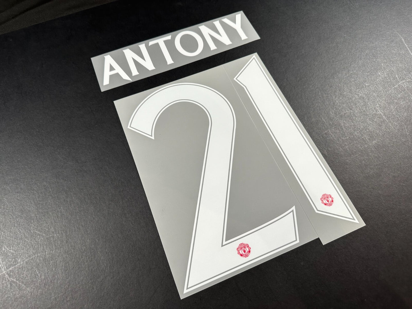 2024 2025 OFFICIAL MAN UNITED ANTONY 21 WHITE CUP PLAYER SIZE NAMESET