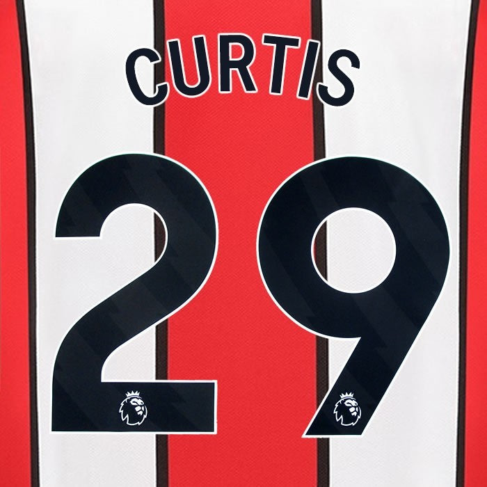2023 2024 SHEFFIELD UNITED OFFICIAL CURTIS 29 BLACK HOME PLAYER SIZE NAMESET