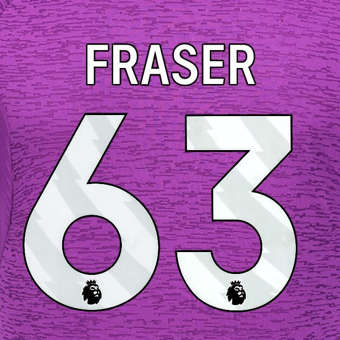2024 2025 WOLVES 3RD WHITE FRASER 63 OFFICIAL PLAYER SIZE NAMESET