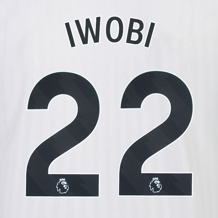 2023 2024 OFFICIAL FULHAM AVERY DENNISON IWOBI 22 HOME PLAYER SIZE NAMESET