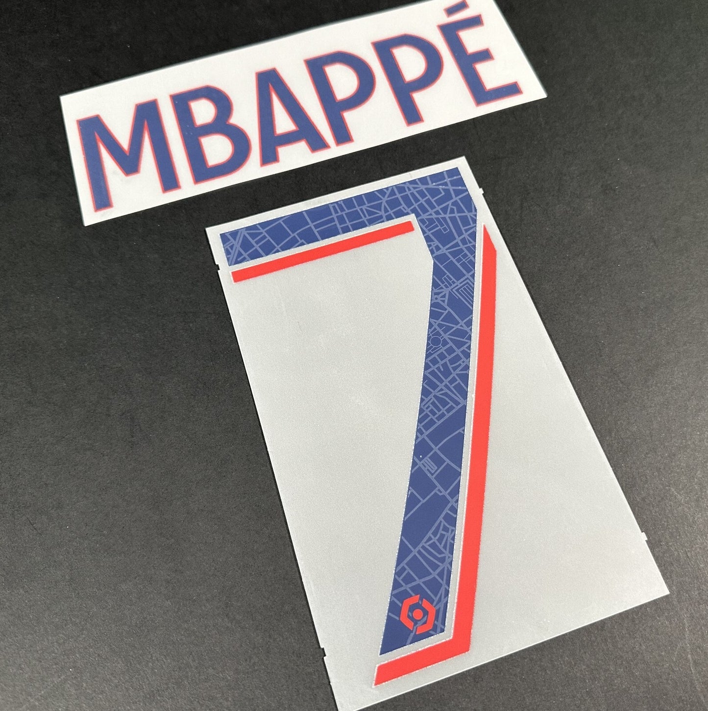 2023 2024 PSG MBAPPE 7 OFFICIAL MONBLASON AWAY PLAYER SIZE NAME SET