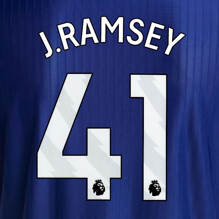 2025 2026 NEWCASTLE J RAMSEY 41 OFFICIAL WHITE 3RD PLAYER SIZE NAME SET