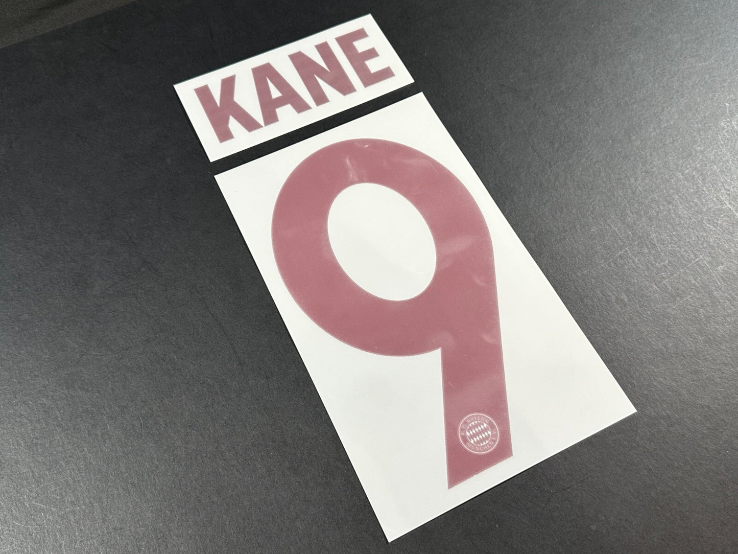 2024 2025 OFFICIAL BAYERN KANE 9 THIRD 3RD UCL RED PLAYER SIZE NAMESET