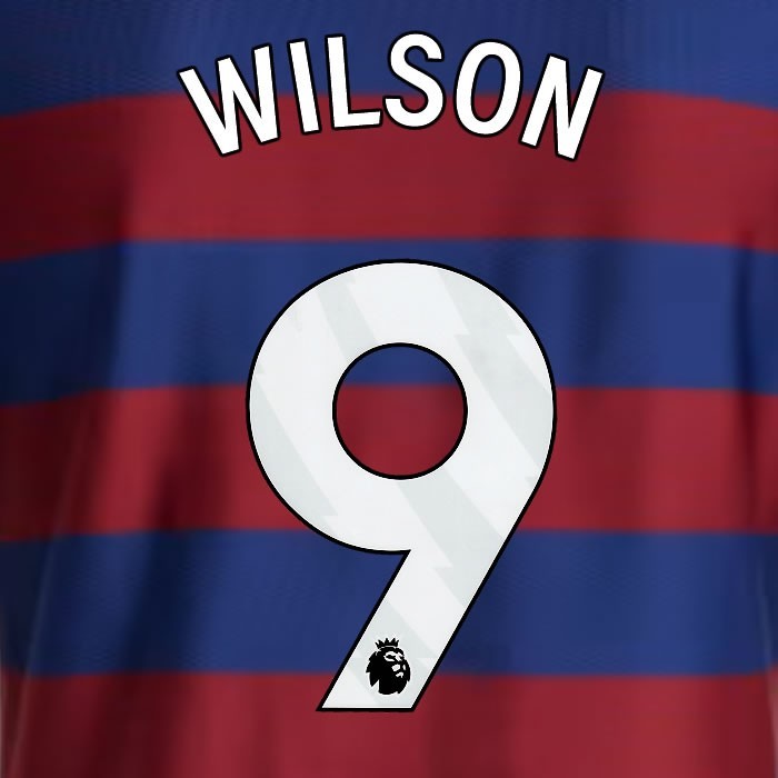 2024 2025 NEWCASTLE WILSON 9 OFFICIAL WHITE AWAY PLAYER SIZE NAME SET