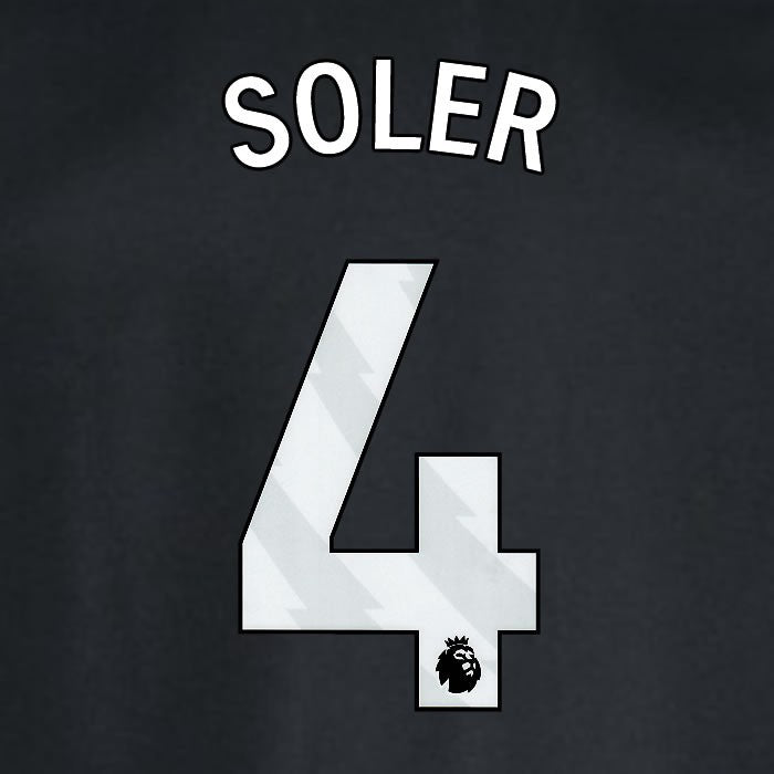 2024 2025 WEST HAM SOLER 4 OFFICIAL WHITE AWAY PLAYER SIZE NAMESET