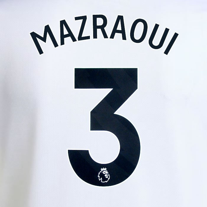2025 2026 MANCHESTER UNITED MAZRAOUI 3 AWAY BLACK PLAYER SIZE NAMESET
