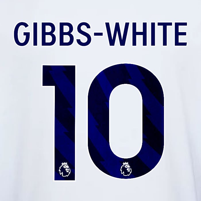 2023 2024 OFFICIAL NOTTINGHAM GIBBS-WHITE 10 BLUE AWAY PLAYER SIZE NAMESET
