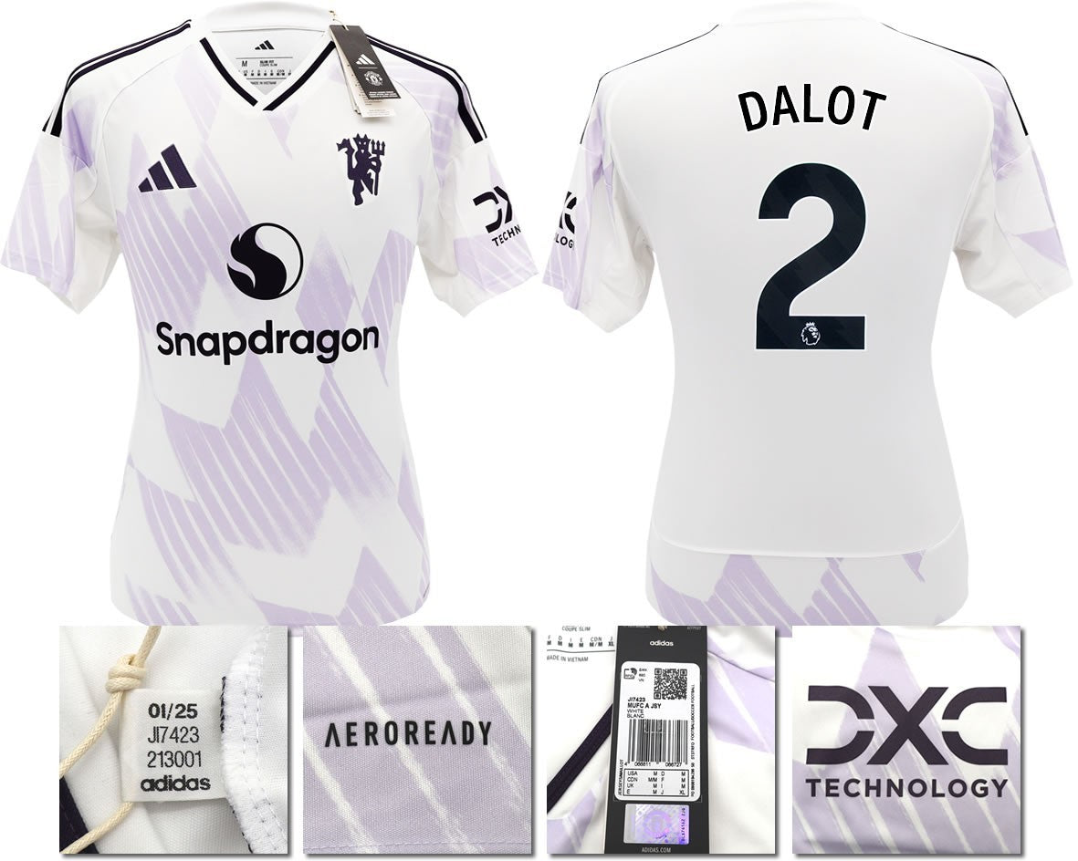 BNWT 2025 2026 MANCHESTER UNITED ADIDAS AWAY SHIRT DALOT 2 MEN'S XXL