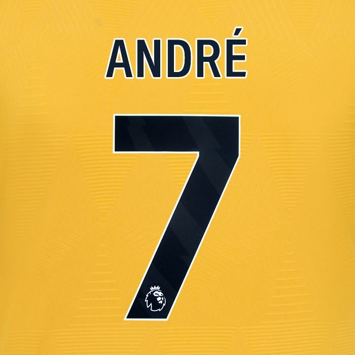 2024 2025 WOLVES HOME BLACK ANDRE 7 OFFICIAL PLAYER SIZE NAMESET