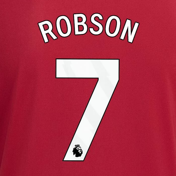 2023 2024 MANCHESTER UNITED ROBSON 7 HOME WHITE PLAYER SIZE NAMESET