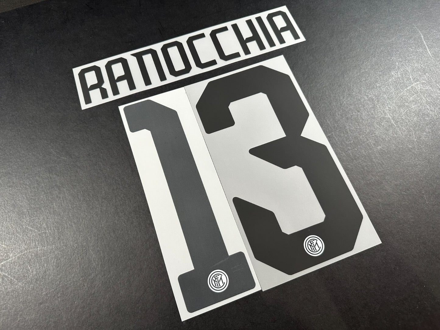 INTER MILAN 2019 2020 RANOCCHIA 13 OFFICIAL AWAY BLACK PLAYER SIZE NAMESET