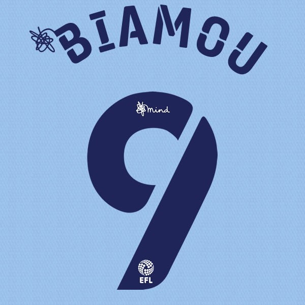 COVENTRY 2020 2021 OFFICIAL BIAMOU 9 HOME PLAYER SIZE NAME SET