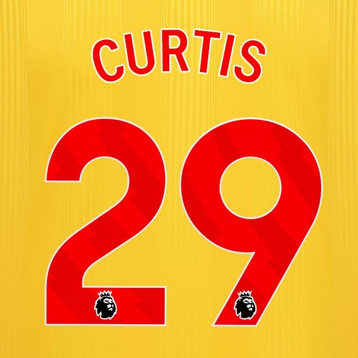 2023 2024 SHEFFIELD UNITED OFFICIAL CURTIS 29 RED AWAY PLAYER SIZE NAMESET