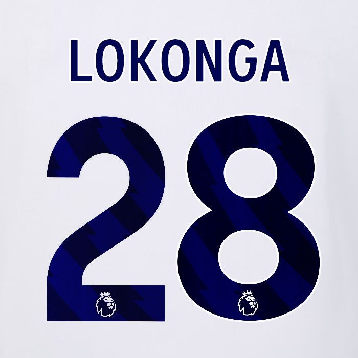 2023 2024 LUTON TOWN OFFICIAL LOKONGA 28 BLUE AWAY PLAYER SIZE NAMESET