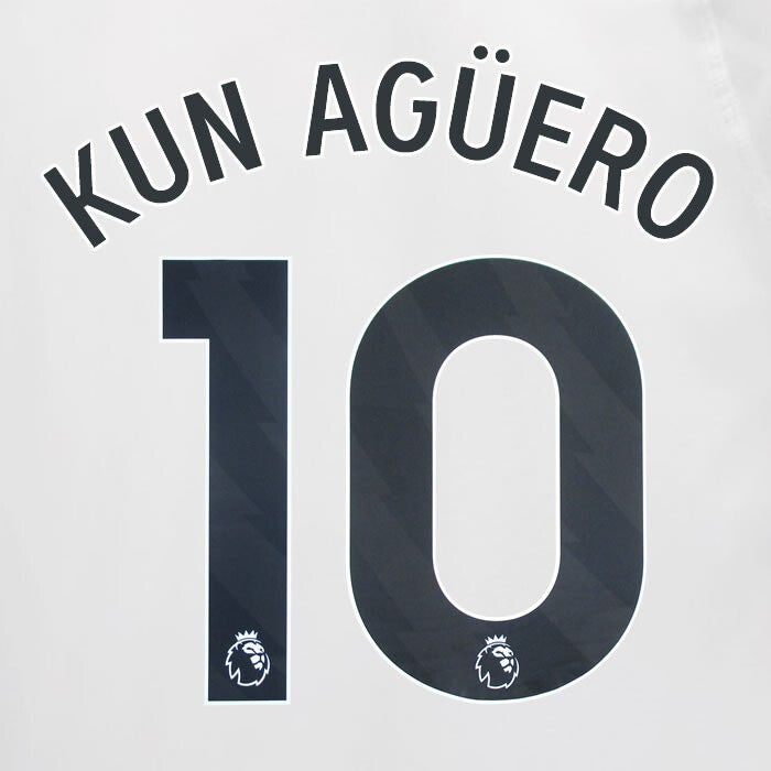 2023 2024 MAN CITY KUN AGUERO 10 BLACK AWAY PLAYER SIZE NAME SET