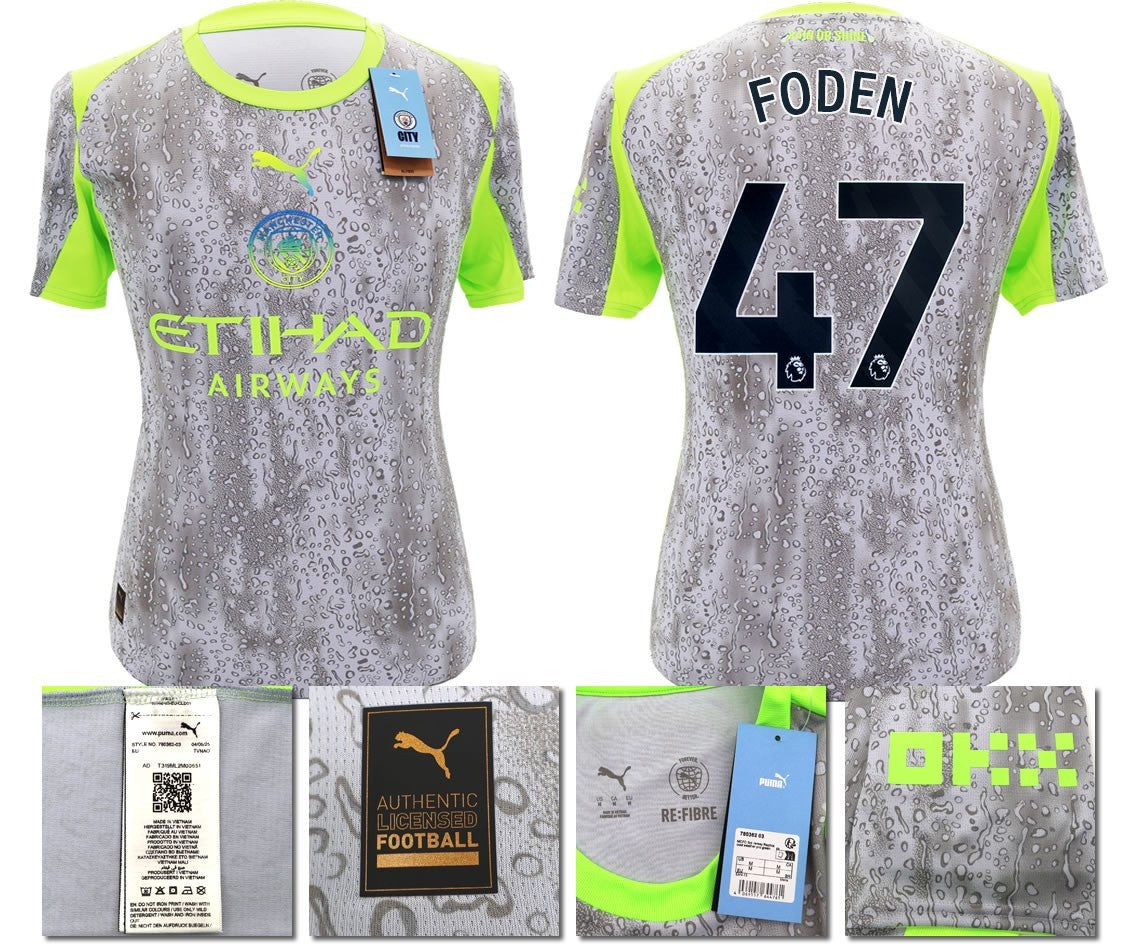 BNWT 2025 2026 MAN CITY PUMA THIRD FODEN 47 FOOTBALL SHIRT