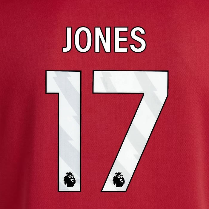 2025 2026 OFFICIAL LIVERPOOL JONES 17 WHITE HOME PLAYER SIZE NAMESET
