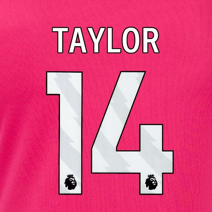 2024 2025 OFFICIAL IPSWICH TOWN TAYLOR 14 WHITE 3RD PLAYER SIZE NAME SET