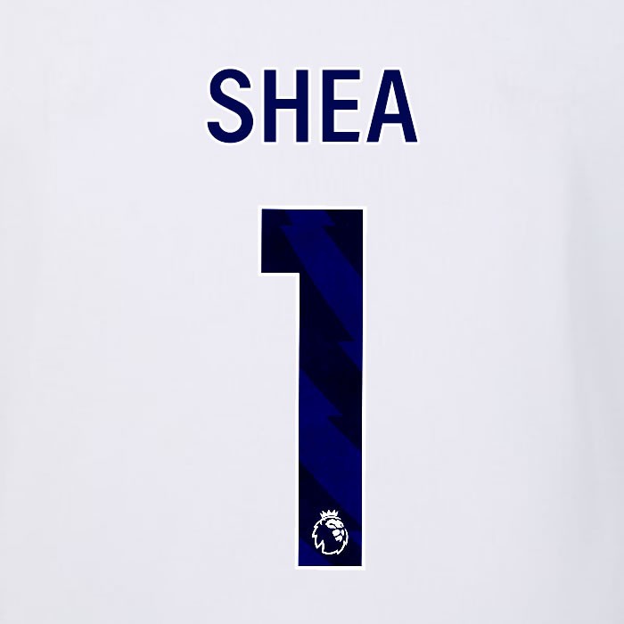 2023 2024 LUTON TOWN OFFICIAL SHEA 1 BLUE AWAY PLAYER SIZE NAMESET