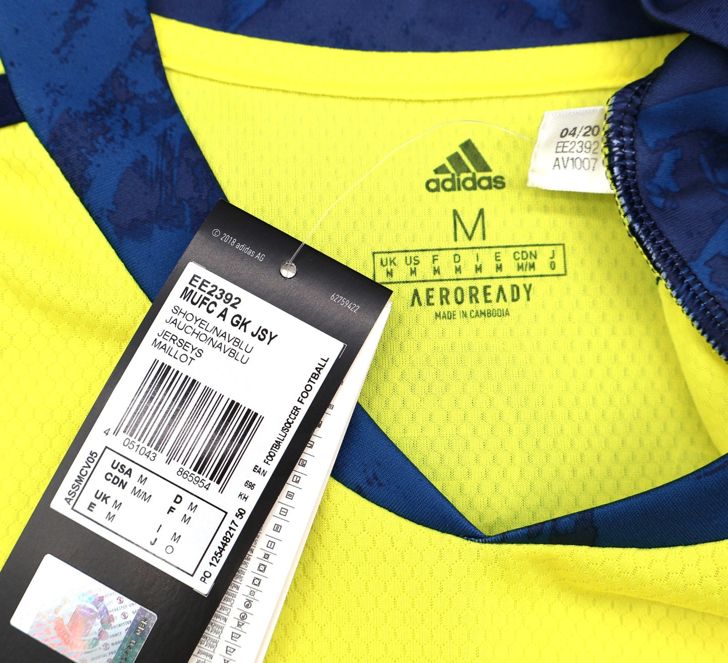 BNWT 2020 2021 MAN UNITED ADIDAS DE GEA 1 AWAY GOALKEEPER SHIRT