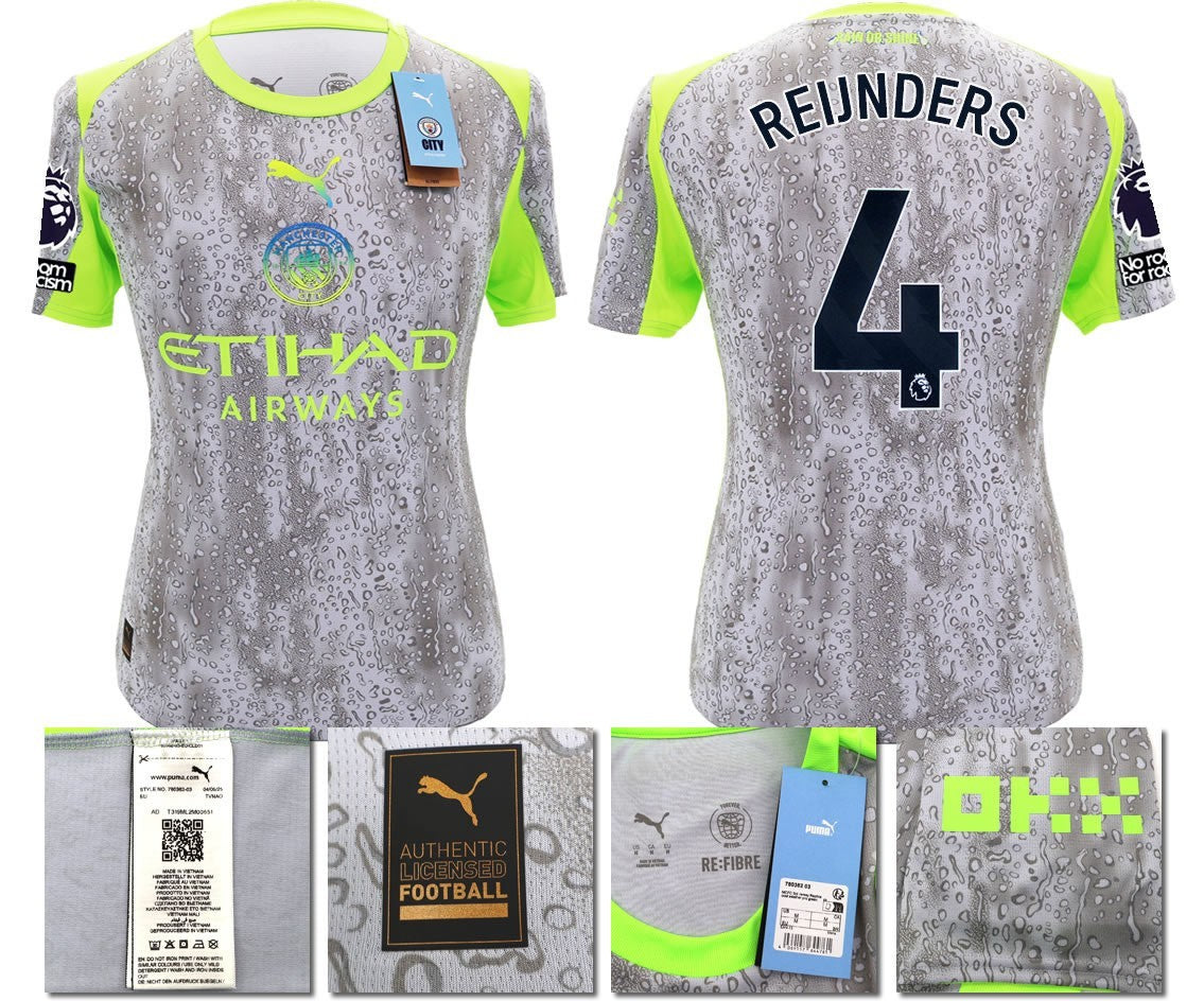 BNWT 2025 2026 MAN CITY PUMA THIRD REIJNDERS 4 FOOTBALL SHIRT