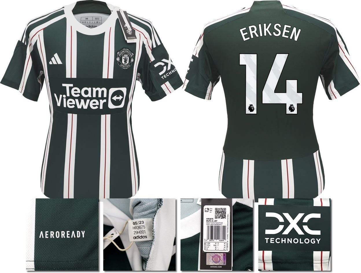 BNWT 2023 2024 MAN UTD ADIDAS AWAY SHIRT ERIKSEN 14