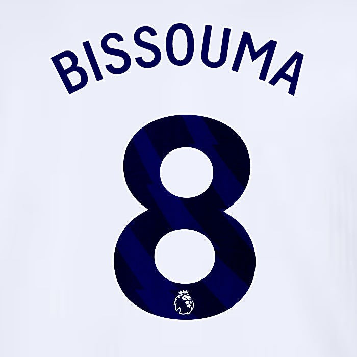 2024 2025 TOTTENHAM BISSOUMA 8 BLUE HOME PLAYER SIZE NAME SET