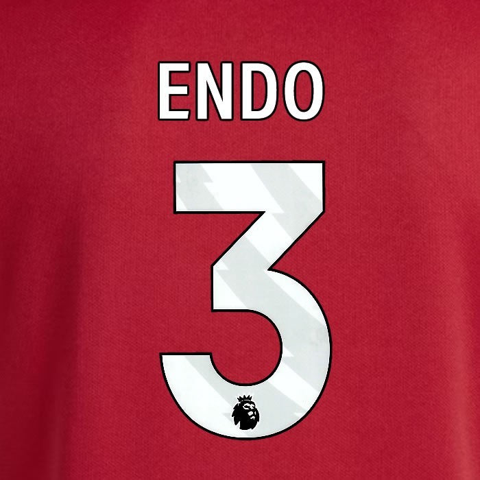 2025 2026 OFFICIAL LIVERPOOL ENDO 3 WHITE HOME PLAYER SIZE NAMESET
