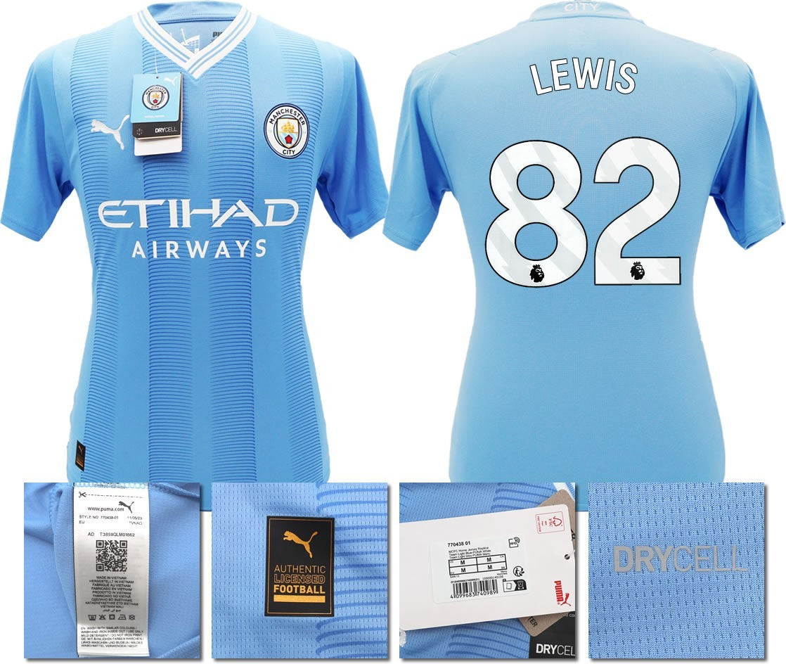 BNWT 2023 2024 MAN CITY PUMA HOME LEWIS 82 SHIRT MEN'S XL