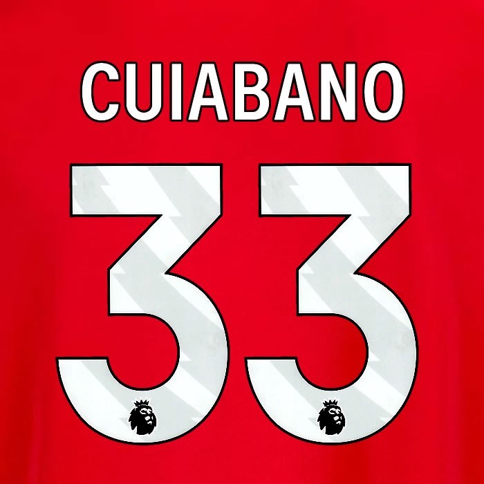 2025 2026 OFFICIAL NOTTINGHAM CUIABANO 33 WHITE HOME PLAYER SIZE NAMESET