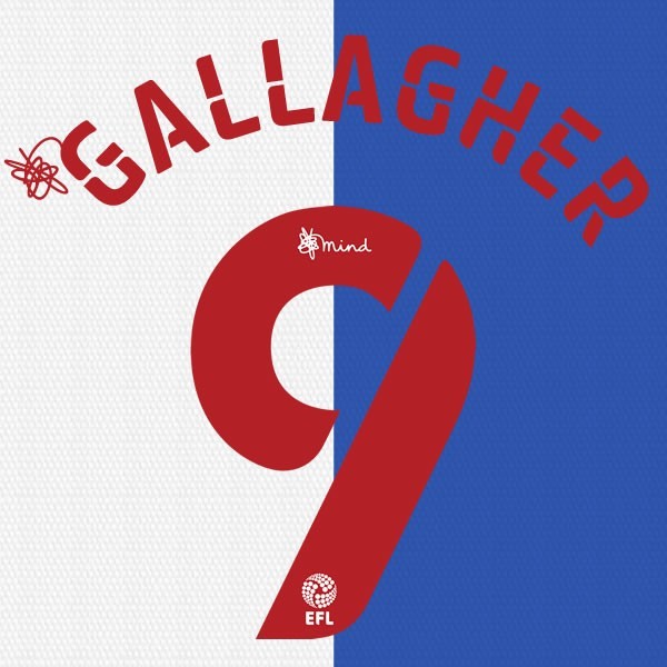 BLACKBURN 2020 2021 OFFICIAL GALLAGHER 9 HOME PLAYER SIZE NAME SET