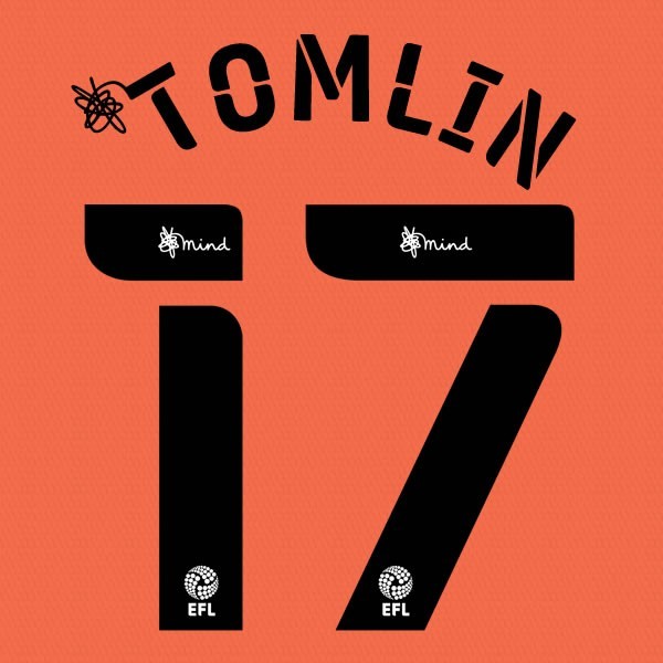 CARDIFF 2020 2021 OFFICIAL TOMLIN 17 3RD PLAYER SIZE NAME SET
