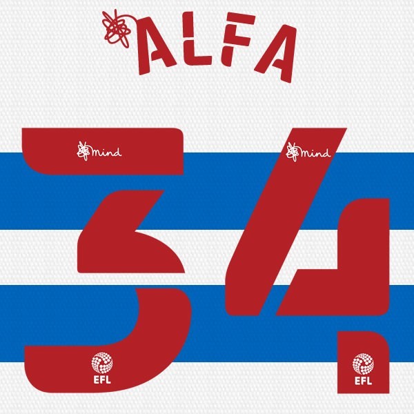 QPR 2020 2021 OFFICIAL ALFA 34 HOME PLAYER SIZE NAME SET