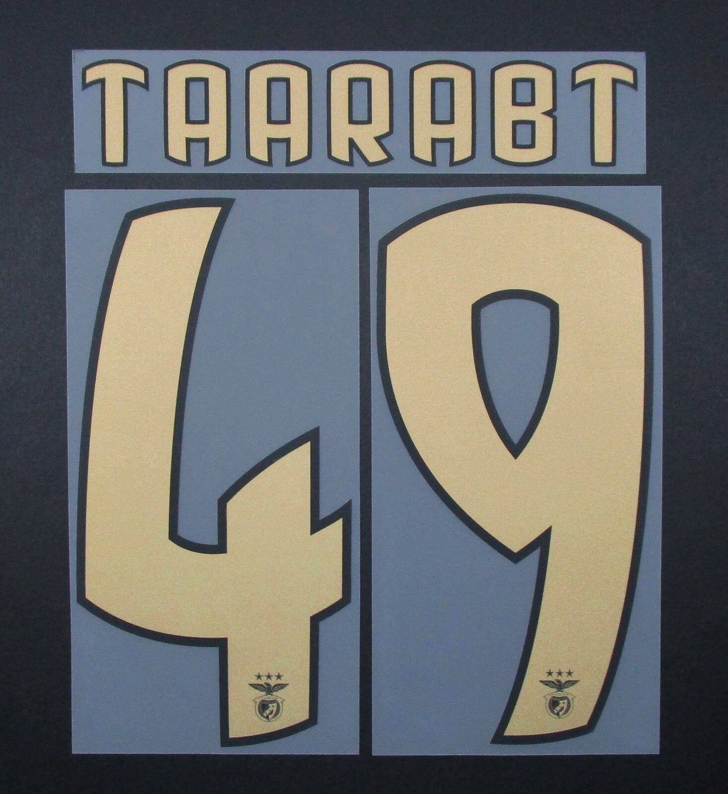 BENFICA 2020 2021 OFFICIAL TAARABT 49 HOME PLAYER SIZE NAMESET