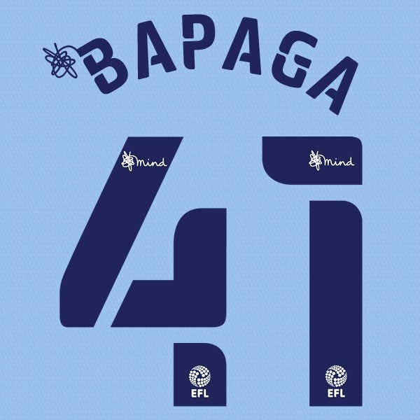 COVENTRY 2020 2021 OFFICIAL BAPAGA 41 HOME PLAYER SIZE NAME SET