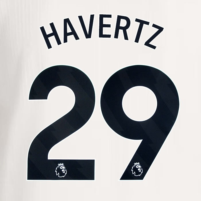 2025 2026 ARSENAL HAVERTZ 29 BLACK 3RD OFFICIAL PLAYER SIZE NAMESET