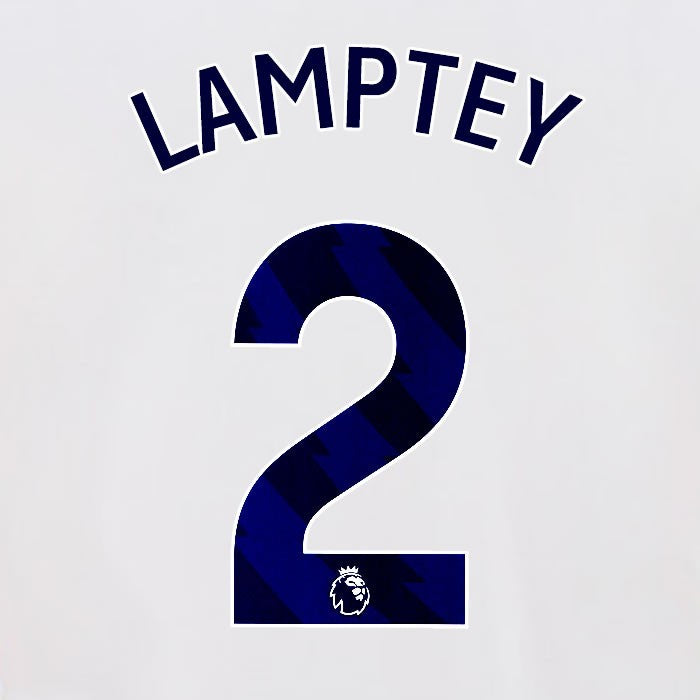 2024 2025 OFFICIAL BRIGHTON LAMPTEY 2 HOME BLUE PLAYER SIZE NAMESET
