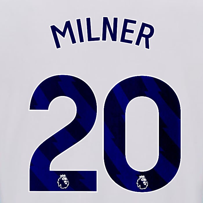 2025 2026 OFFICIAL BRIGHTON MILNER 20 HOME BLUE PLAYER SIZE NAMESET