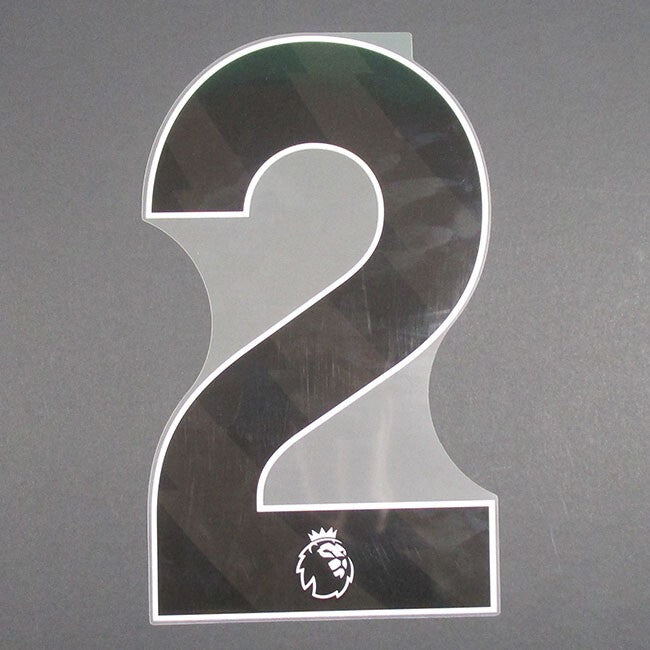 2023 2024 OFFICIAL AVERY DENNISON PREMIER LEAGUE PLAYER SIZE BLACK NUMBER 2