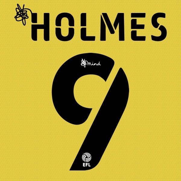 HUDDERSFIELD 2020 2021 OFFICIAL HOLMES 9 3RD PLAYER SIZE NAME SET