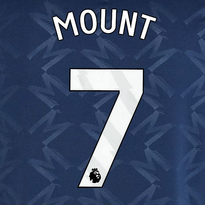 2024 2025 MANCHESTER UNITED MOUNT 7 AWAY WHITE PLAYER SIZE NAMESET