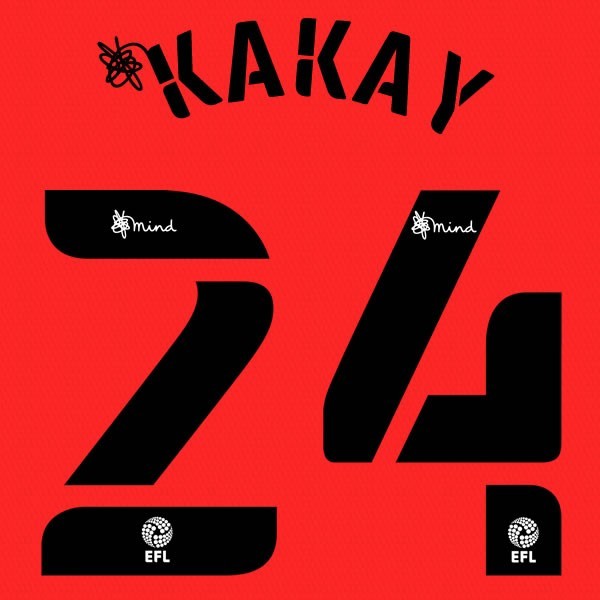 QPR 2020 2021 OFFICIAL KAKAY 24 AWAY PLAYER SIZE NAME SET