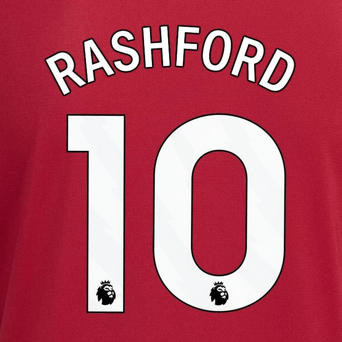 2023 2024 MANCHESTER UNITED RASHFORD 10 HOME WHITE PLAYER SIZE NAMESET