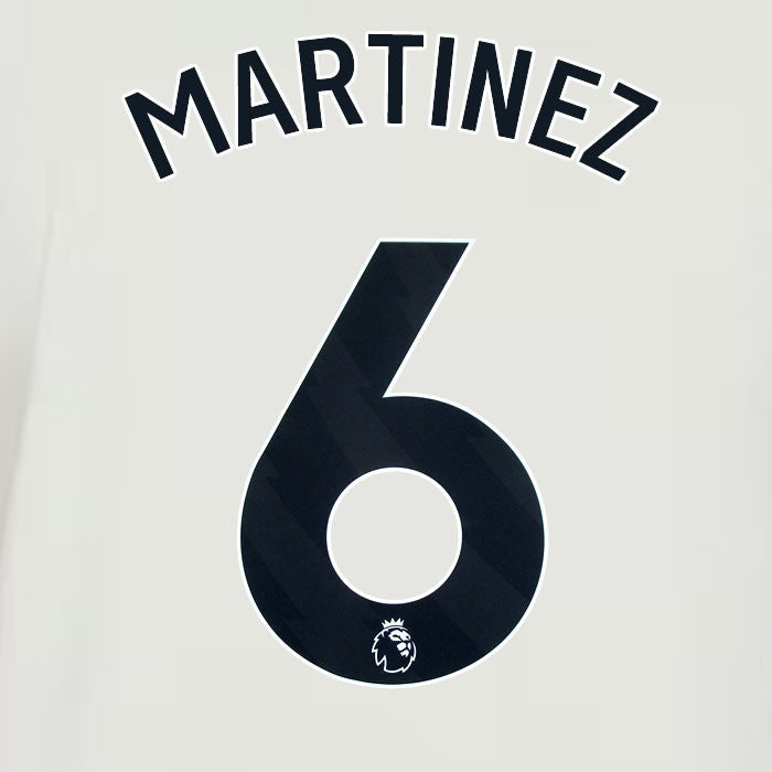 2024 2025 MANCHESTER UNITED MARTINEZ 6 3RD BLACK PLAYER SIZE NAMESET
