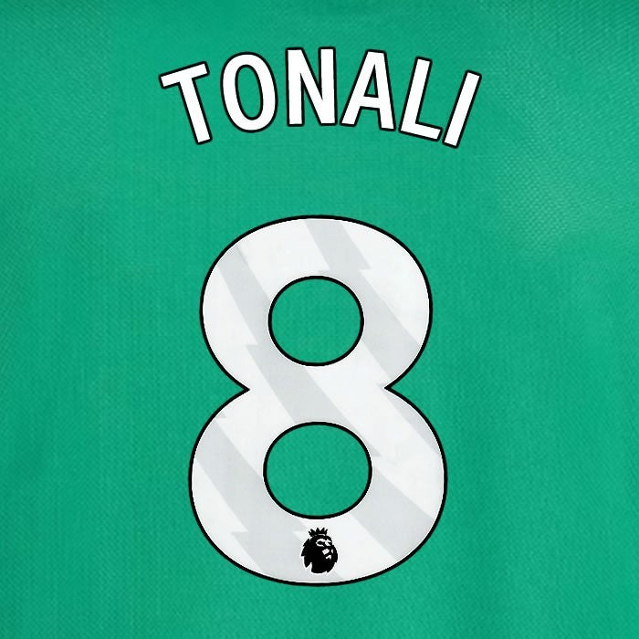 2025 2026 NEWCASTLE TONALI 8 OFFICIAL WHITE AWAY PLAYER SIZE NAME SET
