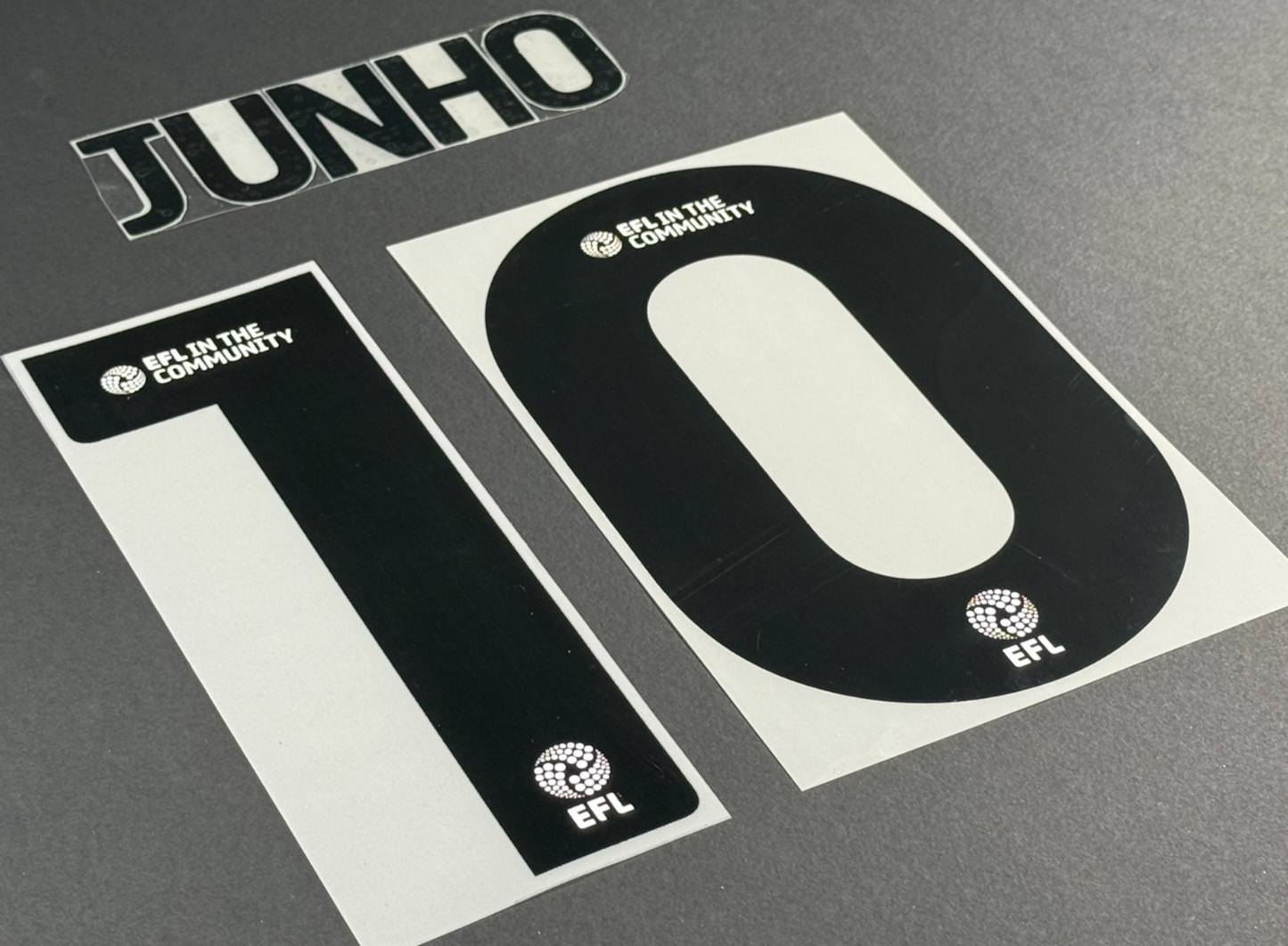 24 / 25 STOKE CITY FC JUNHO 10 OFFICIAL BLACK AWAY PLAYER SIZE NAME SET